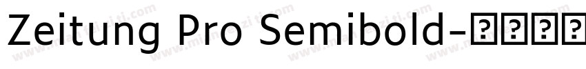 Zeitung Pro Semibold字体转换